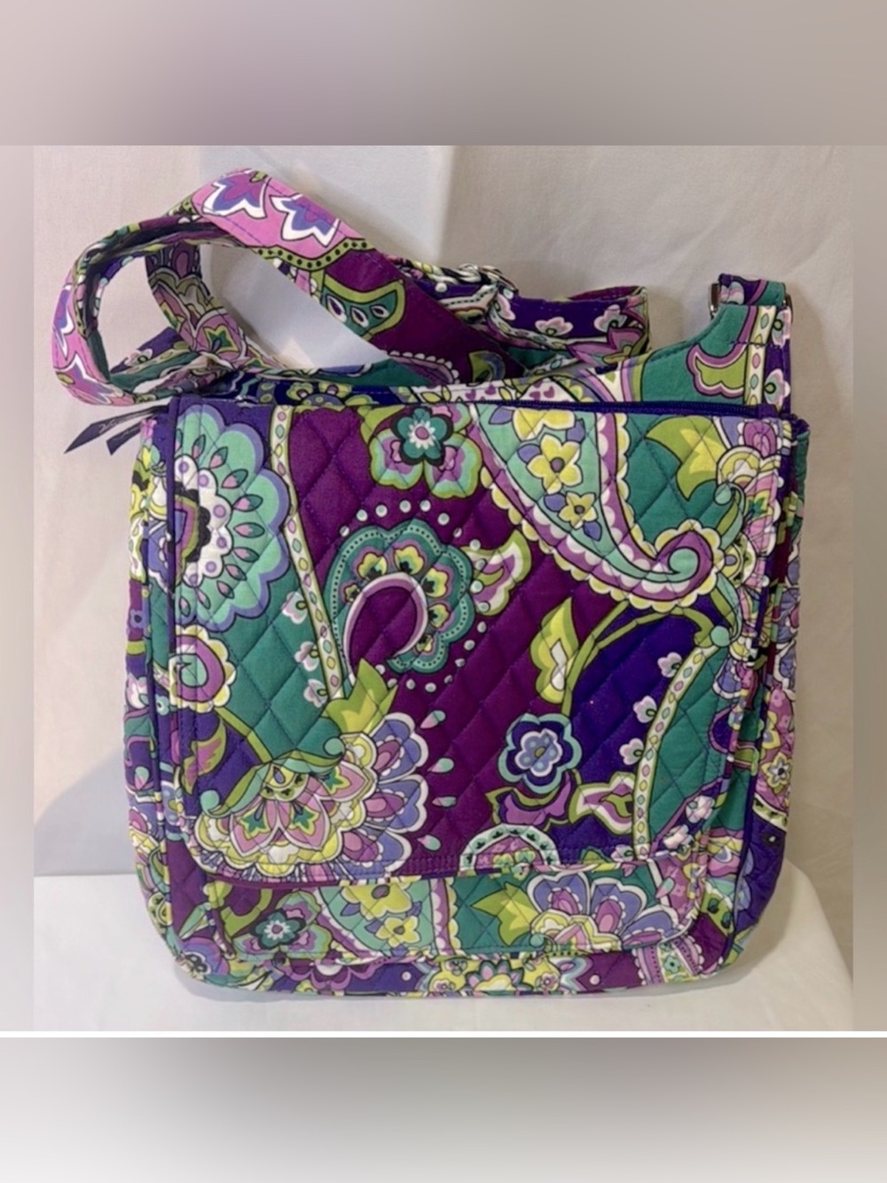Vera Bradley Vibrant Purple Paisley Women's Bag